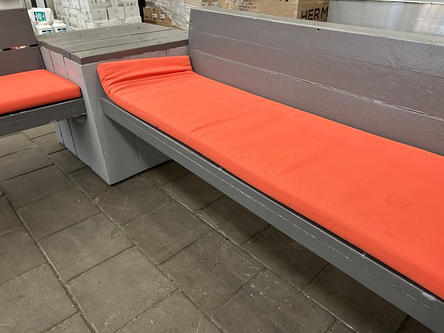 Houten loungebank 300x300 cm - afbeelding 7 van  7