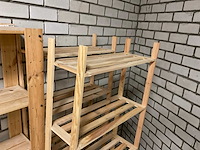 Houten magazijnstelling (3x) - afbeelding 4 van  4