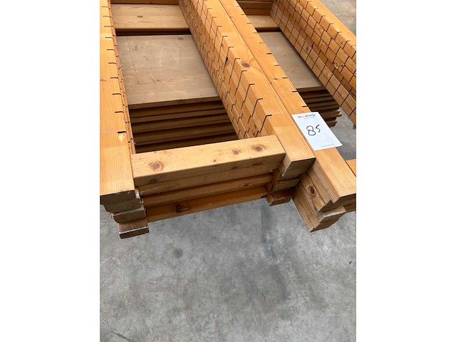 Houten magazijnstelling circa 11m. - afbeelding 6 van  8