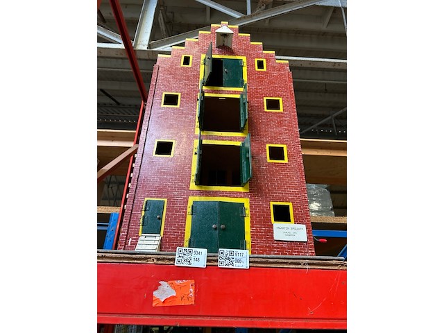 Houten model pakhuis - afbeelding 1 van  2