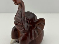 Houten olifant - afbeelding 2 van  9