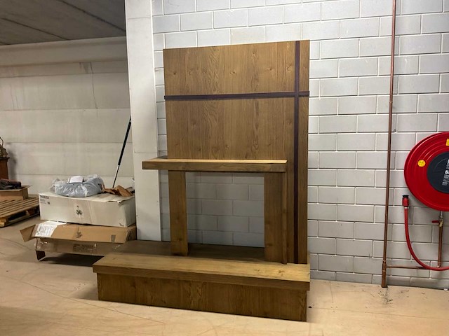 Houten ombouw voor kachel - afbeelding 5 van  12