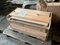 Houten oppottafel - 50x100x100 cm (4x) - afbeelding 2 van  6
