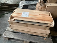 Houten oppottafel - 50x100x100 cm (4x) - afbeelding 3 van  6