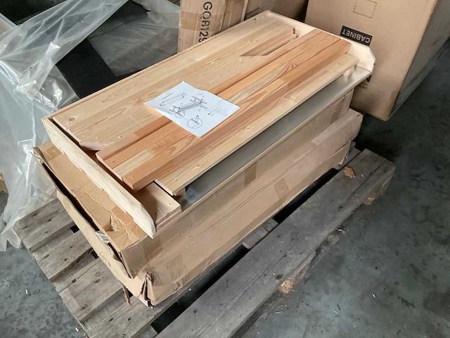 Houten oppottafel - 50x100x100 cm (4x) - afbeelding 6 van  6
