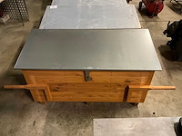 Houten opslag kist - afbeelding 1 van  9