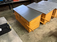 Houten opslag kist - afbeelding 2 van  9