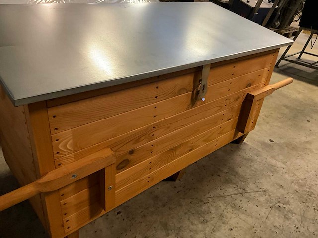 Houten opslag kist - afbeelding 5 van  9