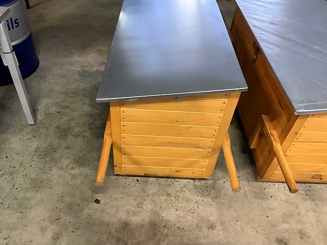 Houten opslag kist - afbeelding 3 van  9