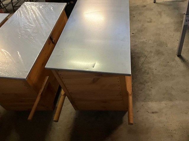 Houten opslag kist - afbeelding 4 van  9