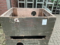 Houten opslagkist (2x) - afbeelding 3 van  3
