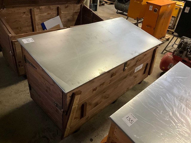 Houten opslagkist - afbeelding 1 van  8