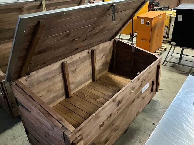 Houten opslagkist - afbeelding 7 van  8