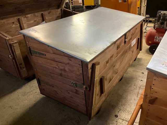 Houten opslagkist - afbeelding 2 van  8