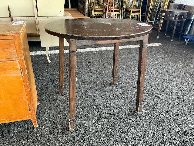 Houten ovale tafel - afbeelding 1 van  3