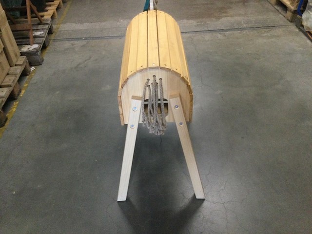Houten paard esschert design, lichtbruin - afbeelding 4 van  4