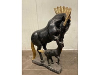 Houten paard sculptuur - afbeelding 2 van  3