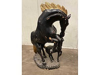 Houten paard sculptuur - afbeelding 5 van  5