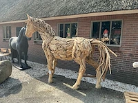 Houten paardenbeeld - afbeelding 5 van  6