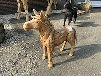 Houten paardenbeeld - afbeelding 2 van  5