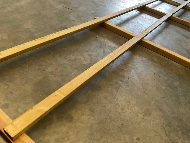 Houten paardenhekwerk 2-regels - 120 m - afbeelding 4 van  8