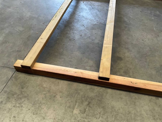 Houten paardenhekwerk 2-regels - 120 m - afbeelding 4 van  7