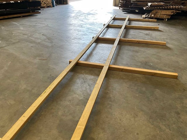 Houten paardenhekwerk 2-regels - 240 m - afbeelding 1 van  6