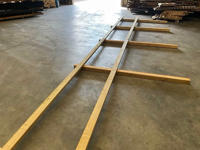 Houten paardenhekwerk 2-regels - 240 m - afbeelding 1 van  6