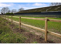 Houten paardenhekwerk 2-regels - 360 m - afbeelding 1 van  7