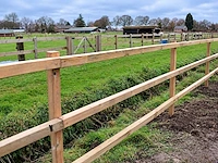 Houten paardenhekwerk 3-regels - 120m
