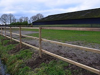 Houten paardenhekwerk 3-regels - 360m - afbeelding 3 van  4