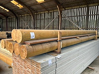 Houten palen 5000xø195mm (7x) - afbeelding 1 van  3