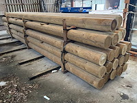 Houten palen 6000xø195mm (24x) - afbeelding 2 van  4