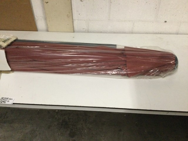 Houten parasol met windvanger, madison, parasol met windvanger, bordeaux - afbeelding 2 van  5
