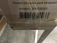 Houten parasol met windvanger, madison, parasol met windvanger, bordeaux - afbeelding 4 van  5
