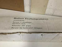 Houten parasol met windvanger, madison, parasol met windvanger, bordeaux - afbeelding 5 van  5