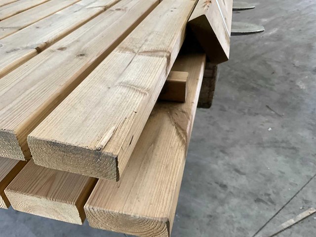 Houten picknicktafel "bobito" - 220x80 cm - afbeelding 5 van  14