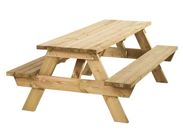 Houten picknicktafel "bobito" - 220x80 cm - afbeelding 1 van  14
