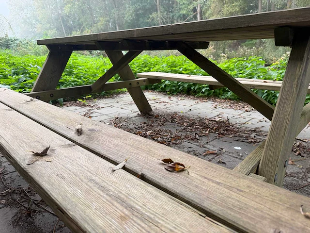 Houten picknicktafel - afbeelding 4 van  5