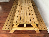 Houten picknicktafel - afbeelding 2 van  3