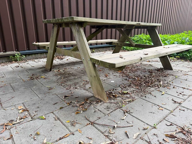 Houten picknicktafel - afbeelding 5 van  5