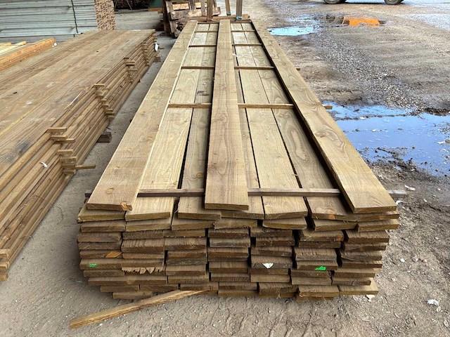 Houten planken 5000x145x22mm (73x) - afbeelding 3 van  4