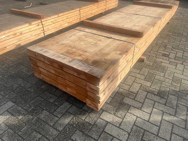 Houten planken 5000x150mm 49 stuks 245m1 nieuw ongebruikt - afbeelding 1 van  2