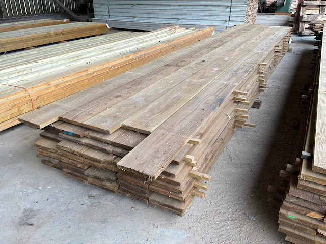 Houten planken 5000x195x22mm (45x) - afbeelding 1 van  4