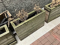 Houten plantenbak (4x) - afbeelding 3 van  4