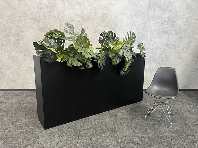 Houten plantenbak/ divider 200x40 - ongebruikt - afbeelding 1 van  6