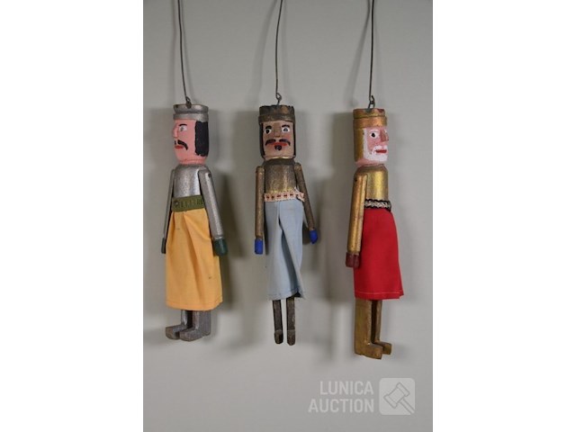 Houten poppen - afbeelding 1 van  4