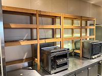 Houten presentatiestelling met led-verlichting (2x) - afbeelding 1 van  5