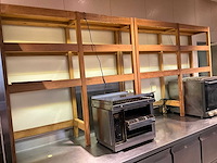 Houten presentatiestelling met led-verlichting (2x) - afbeelding 2 van  5