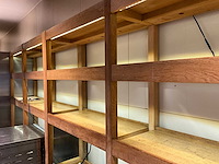 Houten presentatiestelling met led-verlichting (2x) - afbeelding 5 van  5